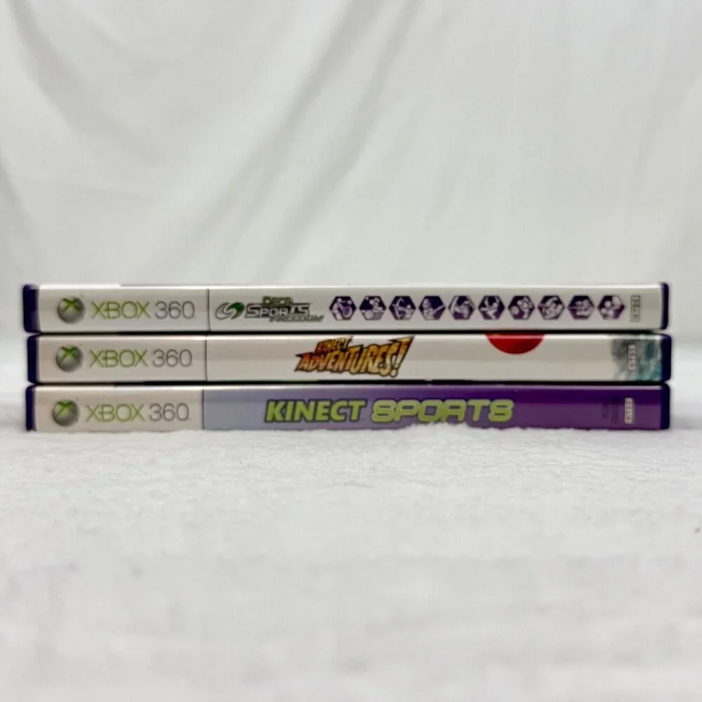 XBOX 360 Kinect Sports Game 3 Disc Bundle Sports Deca Sports Adventure